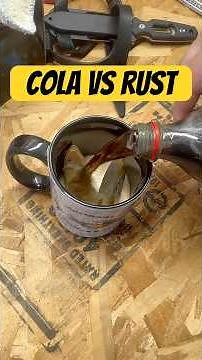 Cola Vs Rust #scubadiving #cocacola #cleaning