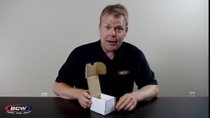 BCW 100 Count Trading Card Storage Box | Cardboard Organizer for Baseball, Basketball, Football, MTG, and Pokemon Cards | Assembly Required | 1 Pack