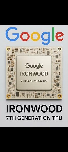 New Update - Google has officially unveiled “Ironwood” , 7th Gen Tensor Processing Unit #google #tpu