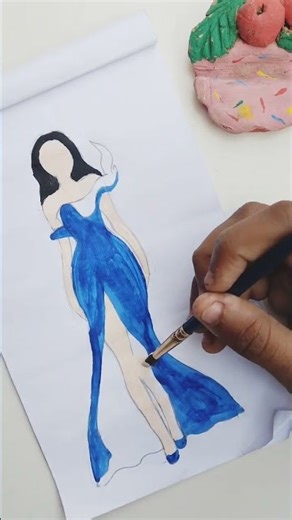 painting 🖌️🎨 dress design like #3share and# subscribe 😊😊