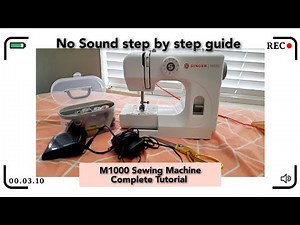 Singer M1000 Sewing Machine Tutorial|Beginners Guide To Sewing@MrsKhan3|No sound step by step guide