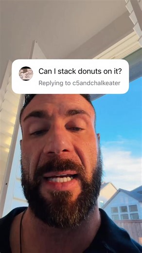 Hopefully this fixes the hunger 😭😭 (Full recipe) 👇🏼 The Donuts Mix together • 40g almond flour • 1 teaspoon baking powder • Pinch of salt • 20g sweetener (Splenda or Stevia) • 100g low fat Greek yogurt • 1 egg • 1 teaspoon vanilla extract Spray your donut tray with oil. Bake at 180°C (350°F) for about 15 minutes or until they’re golden. The Glaze • 1 scoop @ryse Maple Donut protein from @ryse_ceo • 120g low fat Greek yogurt Mix, glaze, then fridge them to set. That means the mixture makes 6/