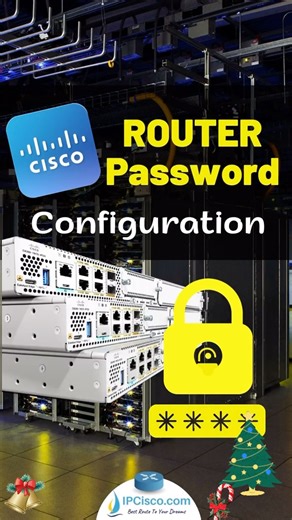 IPCisco on Instagram: "Cisco Router Password Configuration!! | IPCisco.com🌲🌲 . CCNA Course: https://buff.ly/QCOwdVa . Packet Tracer Lab Files: https://buff.ly/uwOEBn5 . CCNA Flashcard Questions: https://buff.ly/r6g7pYb . Network Quizes: https://buff.ly/RCaf5nI . #cisco #ccna #networkengineers"
