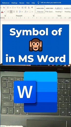 99% Users Don’t Know: Insert 🙉 Monkey Emoji Instantly in MS Word! #shorts #computer