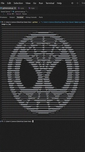 image to ascii art #python #code #programming #coding #java #pythontutorial #tkinter #pythong #pydev