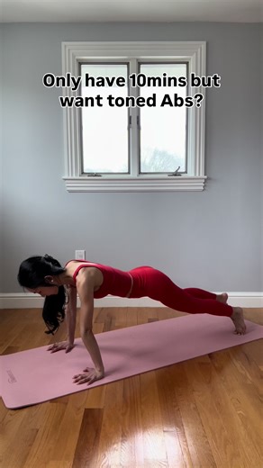 You only need 10 minutes to tone your abs. This quick Pilates core workout targets your deep abs, improves posture, and strengthens your entire midsection, no equipment needed. Slow, controlled movements and breath work can give you real results, even in a short amount of time. This is perfect for busy women and moms who want to feel strong without long workouts. Have fun ☺️ Save this for your 10mins workout. ✨keep going girls 🫶 ✨consistency will give you results 🔗 in bio for YT channel with l