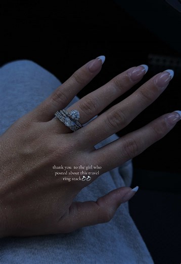 Dream wedding stack I bought for vacation✨✨ #effinnyring #travelring