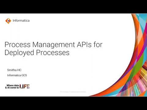 Process Management APIs for Deployed Processes in CAI