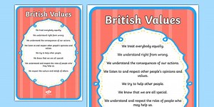 British Values Poster - Primary Resource