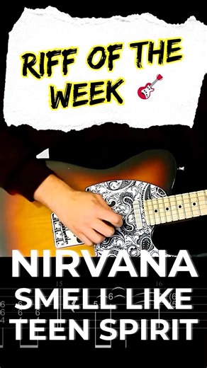 NIRVANA – SMELL LIKE TEEN SPIRIT | Guitar Cover Tutorial + FREE TAB (PDF)