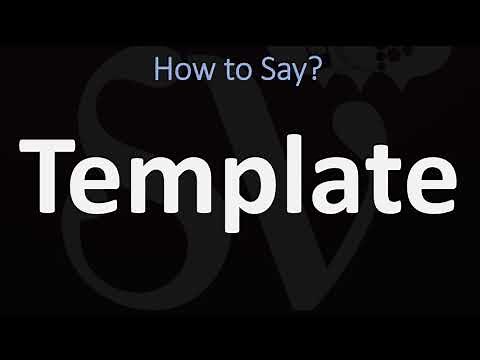 How to Pronounce Template? (CORRECTLY)