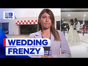 Guest allegedly stabbed after violence erupted at Melbourne wedding | 9 News Australia