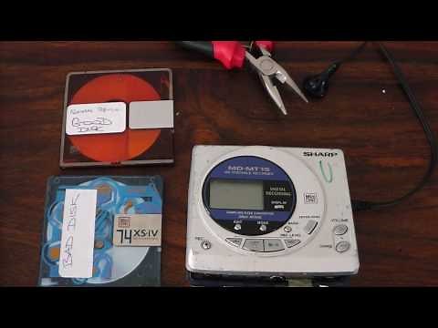 Minidisc deleted TOC data recovery and repair - Part 1. Corrupt disk error fix.