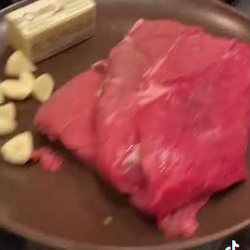 Panfried Seared Steak/London Broil/ Basting with Butter and Herbs