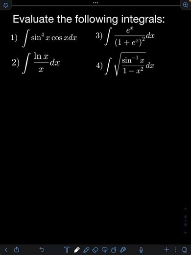 Integration of Transcendental Functions Using u-Substitution #enginerdmath #math #integrals | Enginerdmath