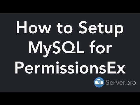 How to Setup MySQL for PermissionsEx - Minecraft Java