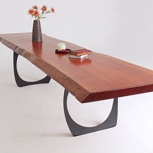 Flowyline 28" H 409 Cleo Handcrafted Black Metal Table Legs and Bases for Dining Tables | Steel Desk Legs | Rust-Resistant, Adjustable Furniture Legs for Bench DIY Mid-Century Modern Indoor/Outdoor