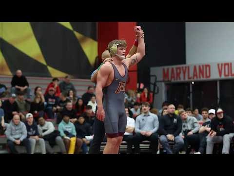 Highlights: #7 Minnesota Wrestling Overpowers Maryland, 37-6