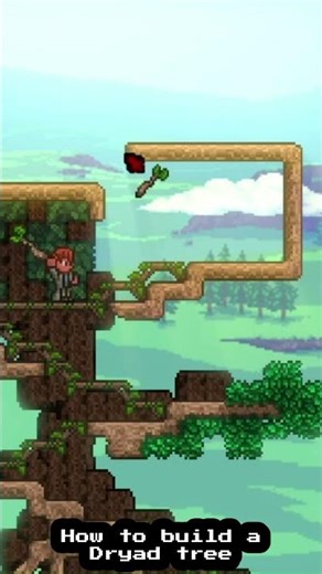 The Dryad's tree / Terraria NPC village