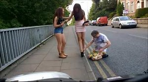 Cockroach and finger crushed