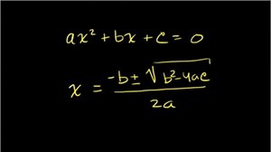 Discriminant for types of solutions for a quadratic