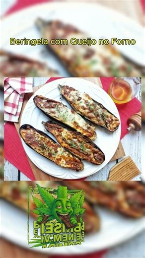 Berinjela com Queijo no Forno #receita #shorts #berinjela