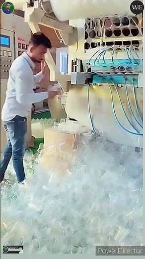 Disposable Glass Making Machine and Machine Trailing Process. #machine #industrialmachine #machine