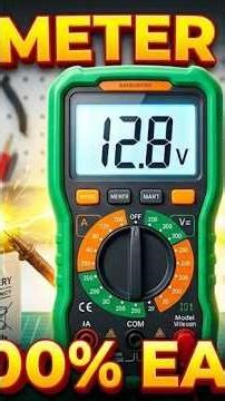 Digital Multimeter chalana sikhen sirf 1 minute mein! ⚡#Multimeter #ElectricalEngineering #DIY #Elec