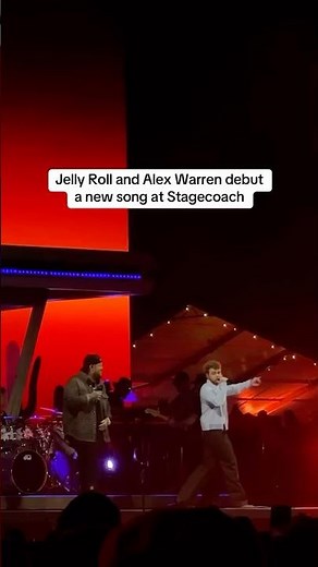 Jelly Roll Debuts A New Song With Alex Warren At Stagecoach 2025 | Billboard #Shorts