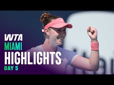Day 5 in Miami featuring Gibson, Gauff, Eala and more | WTA Match Highlights