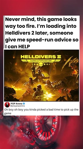 Never mind, this game looks way too fire. I'm loading into Helldivers 2 later, someone give me
