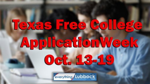 Texas Free College Application Week is Oct. 13-19
