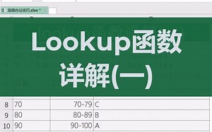 Excel函数之lookup详解(一)