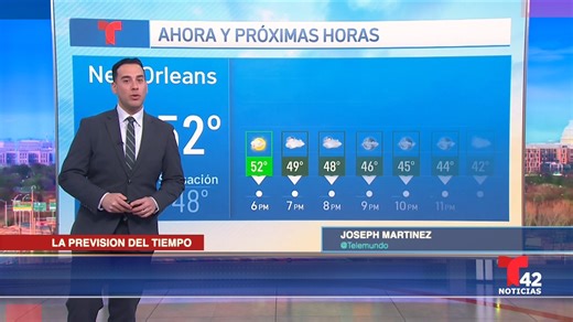 📌 Joseph Martinez nos actualiza sobre el pronóstico del tiempo en New Orleans y ciudades aledañas. Hay riesgo de frío intenso para esta noche, además de vientos del norte que traerán una baja en las temperaturas cerca del punto de congelación. ⚠️ Mantente informado y prepárate para los próximos días. 👉 EL TIEMPO es una presentación de Gulf Coast Bank & Trust Co. #TelemundoNewOrleans #NoticiasLocales #Clima #Tiempo #Louisiana | Telemundo 42