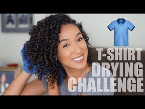 T-Shirt Drying Challenge (Drying Naturally Curly Hair) | RisasRizos