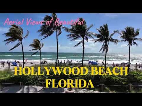🌴Hollywood Beach Florida 4K Drone Tour | Broadwalk, Beach & Nightlife Vibes
