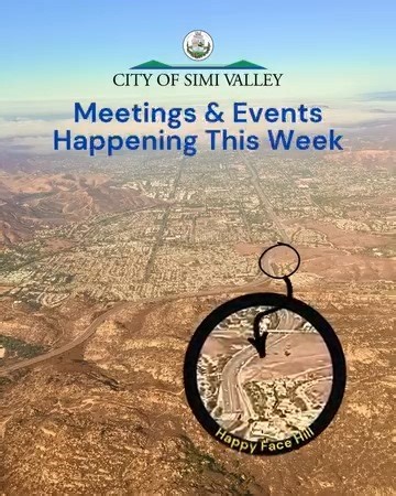 🌟 What’s Happening in Simi Valley! Get involved, stay informed, and connect with your community. Here are the public meetings coming up! 👇 👥Neighborhood Council District #1 Meeting on Thu Jan 8, from 7:00 PM - 8:00 PM 📌City Hall Community Room, 2929 Tapo Canyon Road 🦸‍♀️Council On Aging Meeting on Mon, Jan 12, from 1:00 PM - 3:00 PM 📌Simi Valley Senior Center, 3900 Avenida Simi 🏛️City Council Meeting, on Mon. Jan 12, beginning at 6:30 PM (Meeting Notice to be shared on Jan 8) 📌City Hall