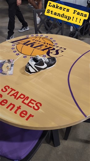 LA Lakers Table #lalakers #lakers #furniture #shorts #sneakercon