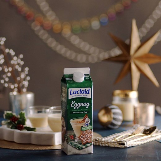 5.5K views · 205 reactions | Cheers to no consequences! Lactose-free LACTAID® Eggnog keeps spirits bright and stomachs right. | Lactaid | Facebook