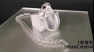 Magnifying Glass Necklace, Monocle Magnifying Glass Pendant, Ladies Magnifying Glass Necklace, Elderly 5X Magnifying Glass for Reading, Zooming, Silver Necklace Mother's Day Gift Mom Jewelry(F Gold)