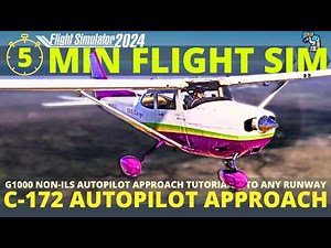 Career Mode Game-Changer! MSFS 2024 Cessna 172 Autopilot Visual Approach Tutorial. NO ILS NEEDED!