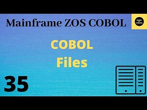 Files in Cobol - Mainframe COBOL Tutorial - Part 35 #COBOL