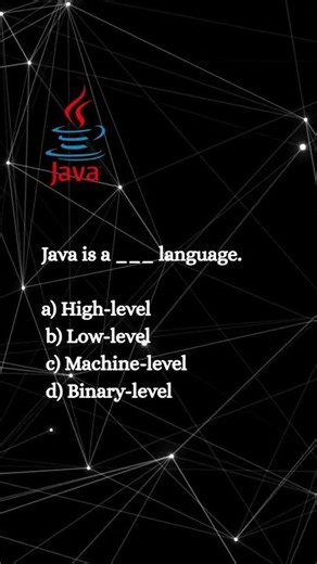 Java is a ______ Language? | MCQ #Shorts