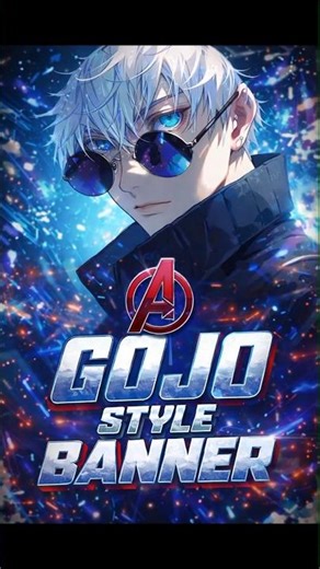 gojo style banner... #minecraft #trend #shorts #foryou