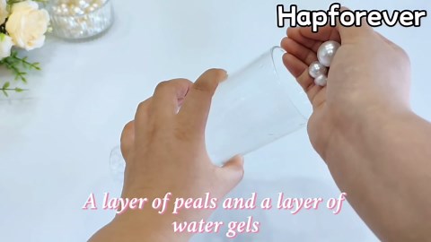 Floating Pearls for Centerpieces Vases, 250PCS White No Hole Fake Pearl Beads and 4000PCS Water Beads for Vase Filler Floating Beads for Wedding Home Party Decoration (White 8/14/20mm)