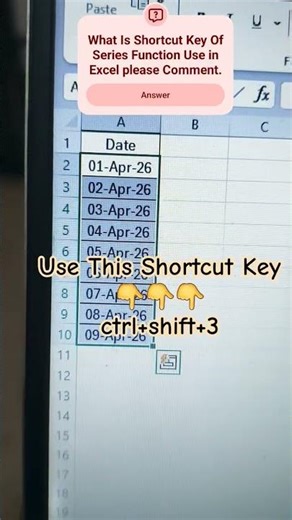 How To Get DD-MM-YY format in Excel# Excel#Formula#Shortcut Key# DD/MM/YY Format # Basic Computer