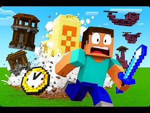 Minecraft but random structures try to KILL ME every minute