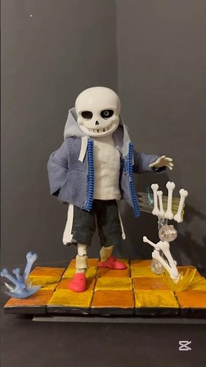 Customs sans action figure from undertale #undertale #sans