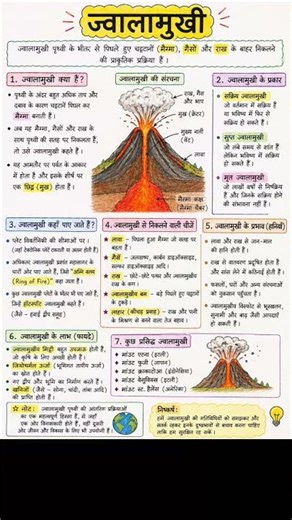 ज्वालामुखी 🌋🗻 #sstexamvers #uptet #ctet #htet #tet #sst #ytshorts #shorts #exampreparation