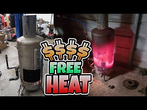 FREE HEAT! My new WASTE OIL shop heater!